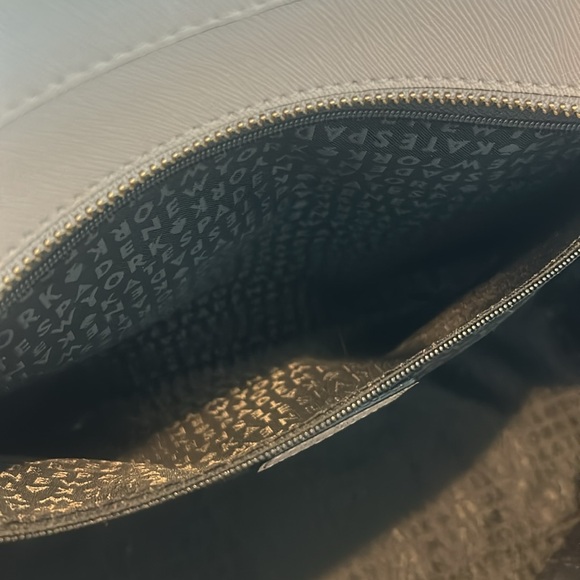 KATE SPADE Laurel Way Med Dally Tote Bag Warm Beige/Black purse Saffiano Leather - Picture 6 of 8